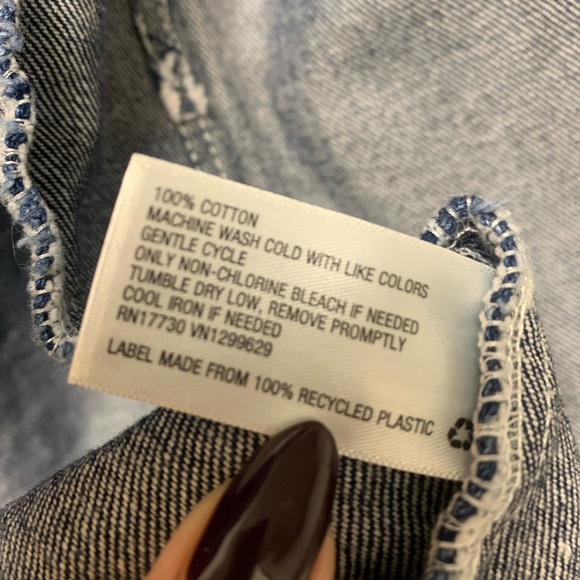 Oversized Denim Jacket size L - Picture 3 of 3